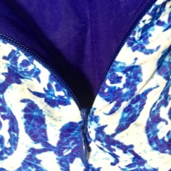 Michael Michael Kors Blue and White Floral Skirt NWT Size 4 - Picture 7 of 8